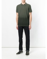 Мужская оливковая футболка-поло от Tomas Maier