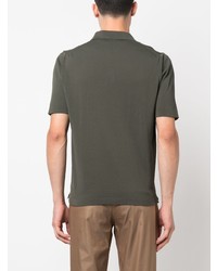 Мужская оливковая футболка-поло от Dell'oglio
