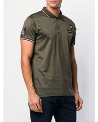 Мужская оливковая футболка-поло от Paul & Shark