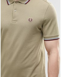 Мужская оливковая футболка-поло от Fred Perry