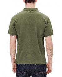 Мужская оливковая футболка-поло от s.Oliver