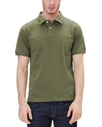 Мужская оливковая футболка-поло от s.Oliver
