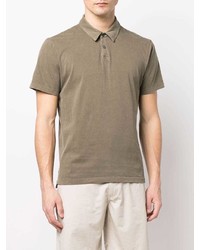 Мужская оливковая футболка-поло от James Perse