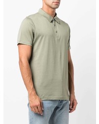 Мужская оливковая футболка-поло от Sunspel