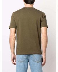 Мужская оливковая футболка-поло от Bottega Veneta