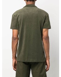 Мужская оливковая футболка-поло от Orlebar Brown