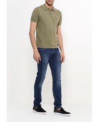 Мужская оливковая футболка-поло от Tom Farr