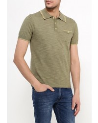 Мужская оливковая футболка-поло от Tom Farr