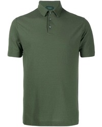 Мужская оливковая футболка-поло от Zanone