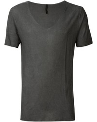 Мужская оливковая футболка с v-образным вырезом от Giorgio Brato