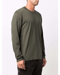 Мужская оливковая футболка с длинным рукавом от Transit