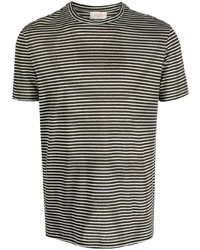Мужская оливковая футболка с круглым вырезом с принтом от Altea