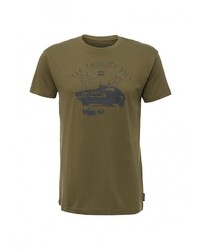 Мужская оливковая футболка с круглым вырезом с принтом от Billabong