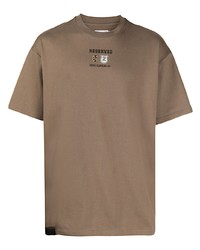 Мужская оливковая футболка с круглым вырезом с принтом от Izzue