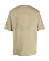 Мужская оливковая футболка с круглым вырезом с принтом от Michael Kors