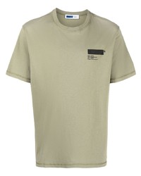 Мужская оливковая футболка с круглым вырезом от AFFIX