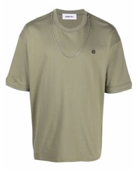Мужская оливковая футболка с круглым вырезом от Ambush