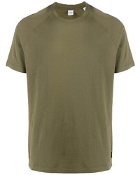 Мужская оливковая футболка с круглым вырезом от Aspesi