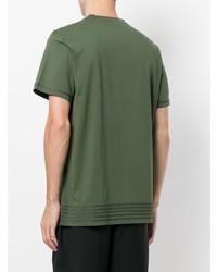 Мужская оливковая футболка с круглым вырезом от Qasimi