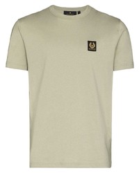 Мужская оливковая футболка с круглым вырезом от Belstaff