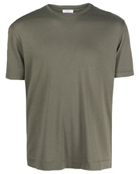 Мужская оливковая футболка с круглым вырезом от Boglioli