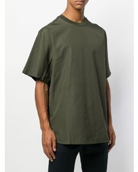 Мужская оливковая футболка с круглым вырезом от Oamc