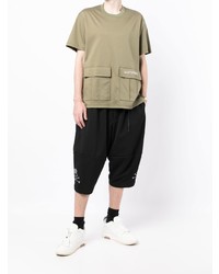 Мужская оливковая футболка с круглым вырезом от Mastermind World