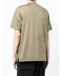 Мужская оливковая футболка с круглым вырезом от Mastermind World