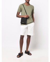 Мужская оливковая футболка с круглым вырезом от Lardini