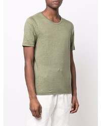 Мужская оливковая футболка с круглым вырезом от Lardini
