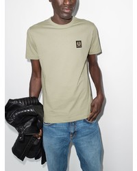 Мужская оливковая футболка с круглым вырезом от Belstaff