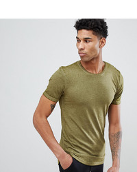 Мужская оливковая футболка с круглым вырезом от D-struct