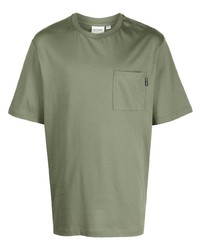 Мужская оливковая футболка с круглым вырезом от Daily Paper