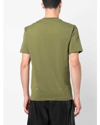 Мужская оливковая футболка с круглым вырезом от Moschino