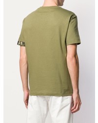 Мужская оливковая футболка с круглым вырезом от Mr & Mrs Italy