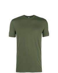 Мужская оливковая футболка с круглым вырезом от DSQUARED2