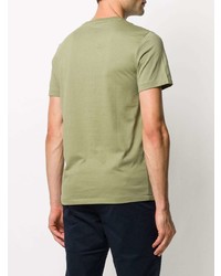 Мужская оливковая футболка с круглым вырезом от Polo Ralph Lauren