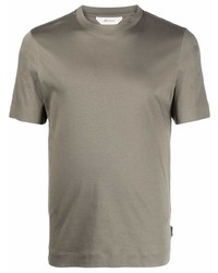 Мужская оливковая футболка с круглым вырезом от Ermenegildo Zegna XXX