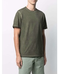 Мужская оливковая футболка с круглым вырезом от Theory