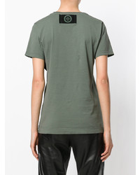 Женская оливковая футболка с круглым вырезом от Mr & Mrs Italy