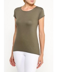 Женская оливковая футболка с круглым вырезом от Influence