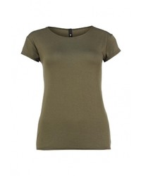 Женская оливковая футболка с круглым вырезом от Influence