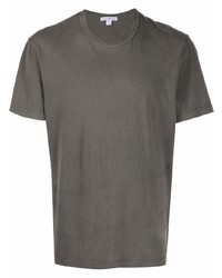 Мужская оливковая футболка с круглым вырезом от James Perse