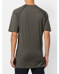 Мужская оливковая футболка с круглым вырезом от Y-3