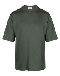 Мужская оливковая футболка с круглым вырезом от John Smedley