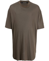 Мужская оливковая футболка с круглым вырезом от Julius