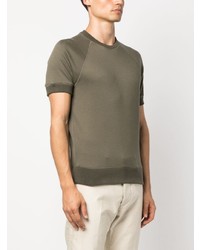 Мужская оливковая футболка с круглым вырезом от Tom Ford