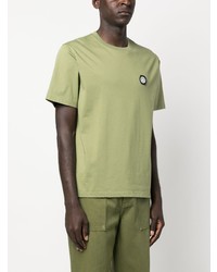 Мужская оливковая футболка с круглым вырезом от Karl Lagerfeld