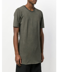 Мужская оливковая футболка с круглым вырезом от 10Sei0otto