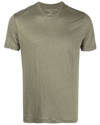 Мужская оливковая футболка с круглым вырезом от Majestic Filatures